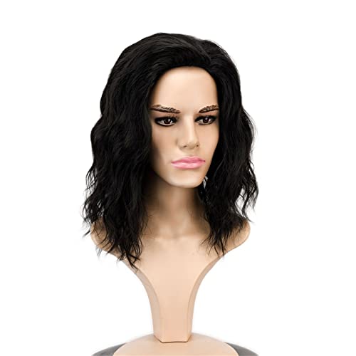 Wavy Bob Bob Curly Wig Wig Wave Wigs para mulheres negras para mulheres Wavy Bob Wig Parece real