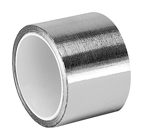 Taquecase 433 0,313 x 60yd prata alta temperatura alumínio/silicone fita adesiva, 0,313 x 60 jardas, -65 a 600 graus F Temperatura