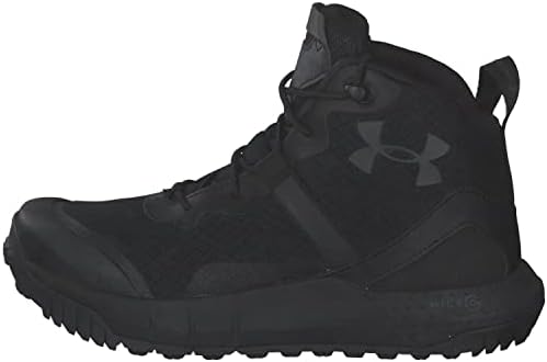 Under Armour Micro G Valsetz Mid Militar e Tactical Boot, Black /Black, 7.5