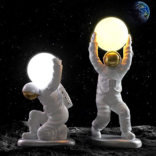 Astronaut Lamp Spaceman Night Light com 3 cores mudando