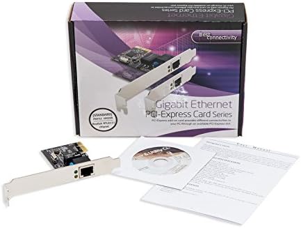SYBA SD-PEX24009 Gigabit LAN Network Nic PCIE X1 Black
