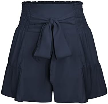 Roevite feminino shorts elásticos de cintura alta de cintura