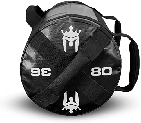 Meister 80lb Beast Fitness Sandbag Pacote com 3 kettlebells removíveis - preto