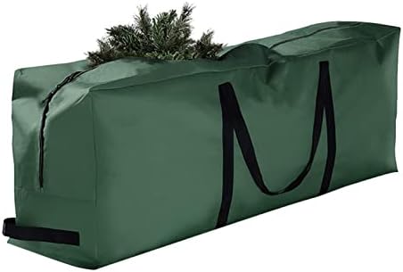 48in/69in Saco de armazenamento em árvore, bolsa de armazenamento de árvore de árvore de Natal Bolsa de árvore de Natal Bolsa de armazenamento com rodas Fácil de rasgar os sacos de árvore de Natal