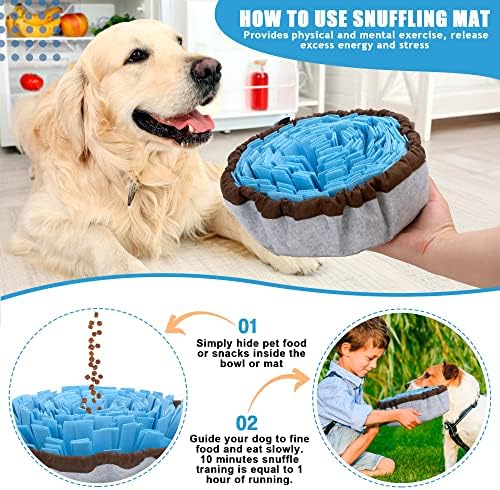 Amigável tapete ajustável de barkz para cães, gatos com copo de sucção, brinquedos de enriquecimento de cães com clicker de treinamento para animais de estimação para incentivar as habilidades de forrageamento de cães e alimentação lenta, alívio do estresse Brinquedos de quebra -cabeça