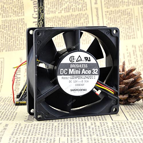 BZBYCZH compatível para DC Mini ACE32 109p0912H2011 12V 0,31A 9032 Fan de resfriamento de 2 fios de 9cm