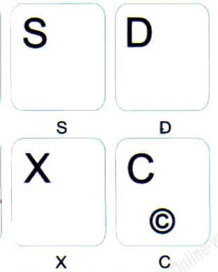 Adesivos de teclado de fundo branco não transparente alemão para qualquer teclado para desktop para laptop para computadores PC