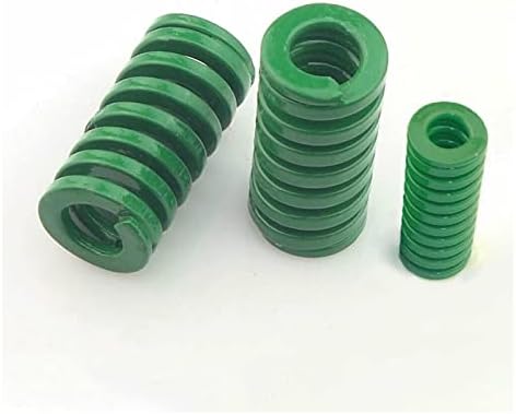 As molas de compressão são adequadas para a maioria dos reparos i 1 pedaço de mola de molde de serviço pesado verde com diâmetro externo de 40 mm, mola de compressão em espiral com diâmetro interno de 20 mm, comprimento de 40-3