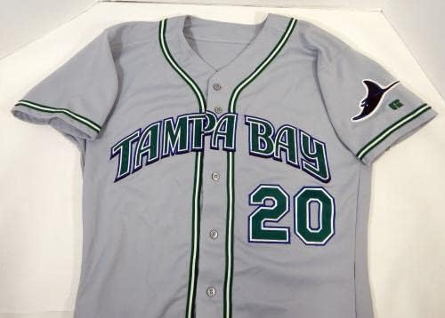 Tampa Bay Devil Rays #20 Jogo emitiu Números de Jersey Grey Spopts Dp14218 - Jerseys MLB usada para jogo MLB