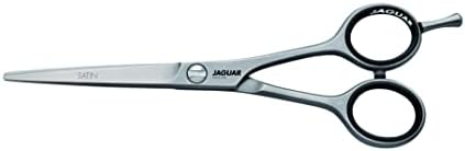 Jaguar tesouras de cetim de cetim branco de 7,0 polegadas Corte de cabelo de aço profissional e aparar tesouras para estilistas de