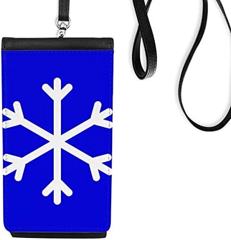 Neve azul quadrado alerta marcar bolsa de carteira de telefone pendurada bolsa móvel bolso preto