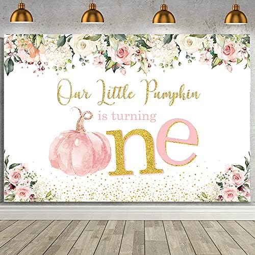 Aibiin Pink Pumpkin 1st Birthday Birthda
