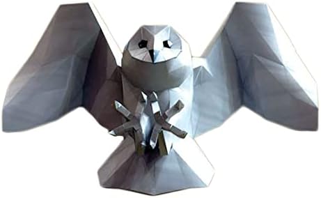 Owl Flying Look Trophy Creative Paper Trophy Handmade Origami Puzzle 3D Modelo