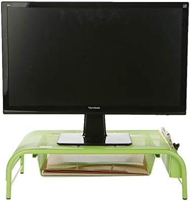 Mente Reader Meshmonsta-grn Metal Mesh Desk Drawer, Monitor de desktop Organizador, verde