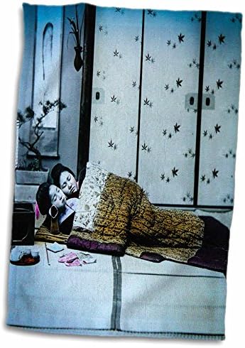 3drose vintage welcome lanterna mágica slide japonesa dormitura garotas - toalhas