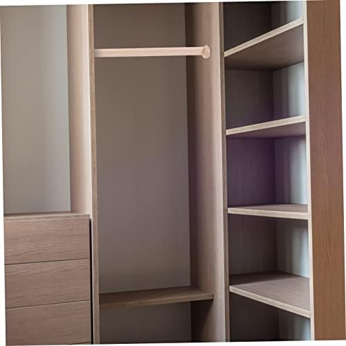 Zerodeko 5 conjuntos de cortina cabides de haste ajustável Rack de roupas pesadas armário de armário de armário pendurado guarda