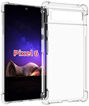 Capa de capa de telefone usow para o google pixel 6 pro - transparente shocksooffof Silicone Soft TPU Proteção Carca Clear Caixa