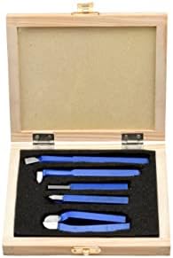 Machobcrafts 6 PCs Mini Metal Torty Tool Set Cuttide Cutting Turning Metalworking 10 mm