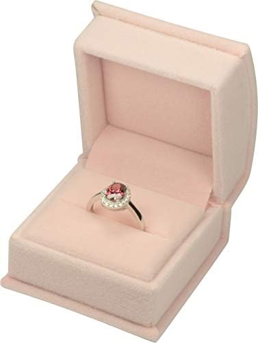 Caixa de presente de anel de veludo de luxo preto para proposta, casamento, noivado, aniversário, dia dos namorados, dia das