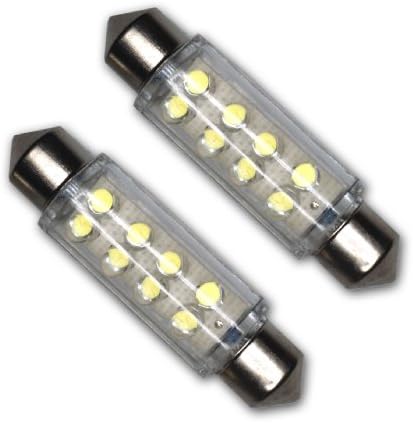 TuningPros LED-42M-B8 Bolsas LED de 42 mm, 8 LED Blue 2-PC Conjunto