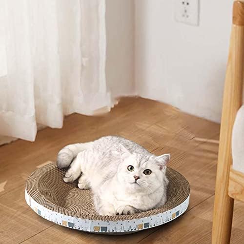 Milageto Cat Scratch tapetes Geting Garra Clarugada Tigela em forma de cama interativa Cama de arranhão Protect Protect