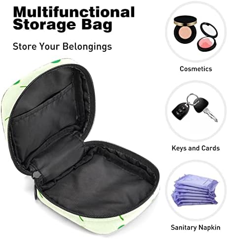 Bolsa de armazenamento de guardanapos sanitários de Oryuekan, bolsas de zíper menstrual reutilizável portátil, bolsa de armazenamento