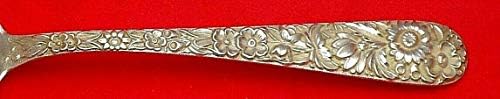 Repousse por Kirk Sterling Silver Beef Fork 3-Tine espalhado por 7 5/8 Original