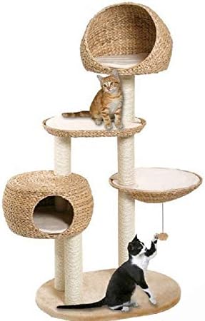 Twdyc Natural Terbado Gatos Ninho Cats Subindo moldura de um gato Árvore sisal gatos casa grandes gatos escalando