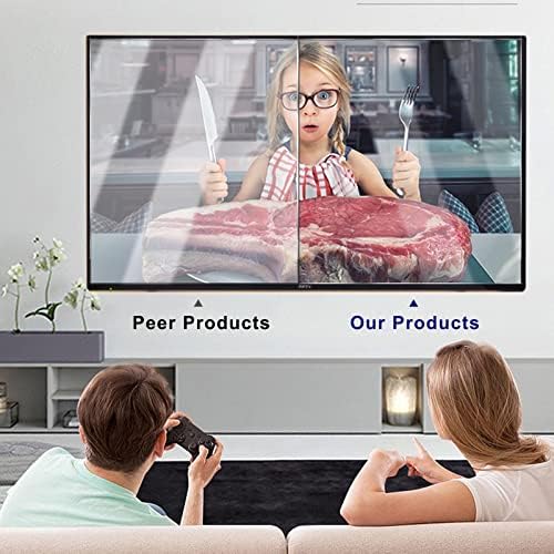 WSAH Anti-Blue Light TV Screen Protector, Anti Glare/Anti-Radiação/Antipia Screen Film, fácil de instalar, reutilizável, pode