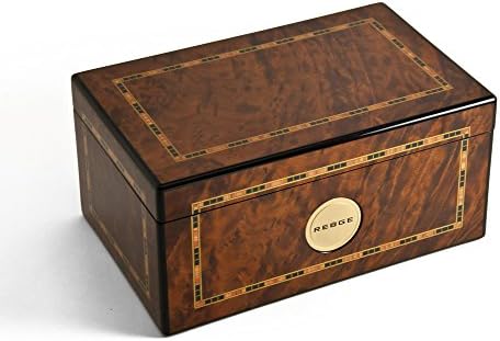 Lindo Burr Thuya 72 Nota Classic Style emoldurado Inlay Reuge Music Box - Muitas músicas disponíveis - 5ª Sinfonia, 6ª Sinfonia,