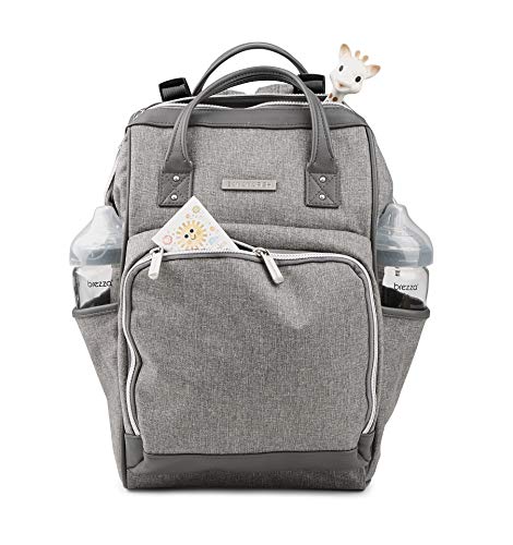 Bolsa de fralda de design multifuncional para cuidados com o bebê ou viajar - carregar ou desgastar como mochila - grande