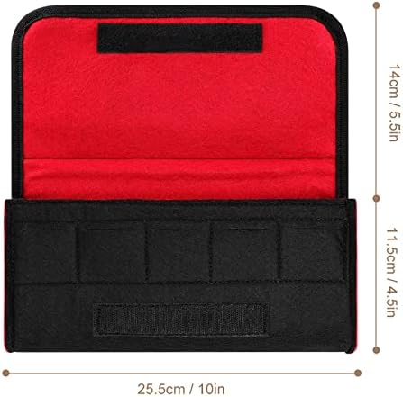 Bolsa de transporte de puffin do Atlântico compatível com o Switch Impresss Case de proteção Bolsa de feltro Slim com 5 solts de cartão