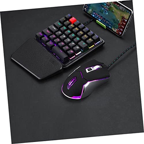Mobestech Computer KeyBoards Game Gaming Home E- Backlight RGB com uma mão para teclado Moda-mecânica Domor
