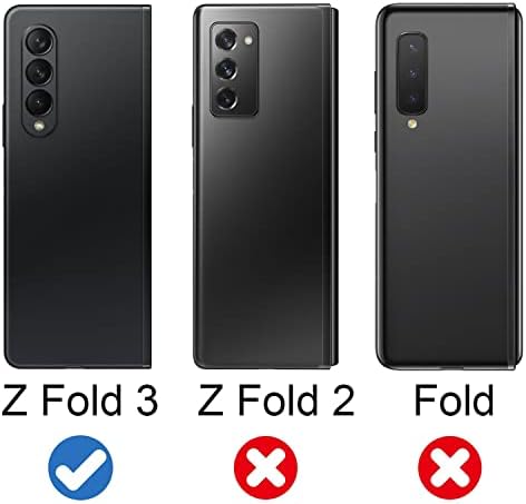 Lente traseira de tampa de vidro da câmera peças de reposição adesiva da estrutura da câmera compatíveis com Samsung Galaxy Z Fold 3 5g