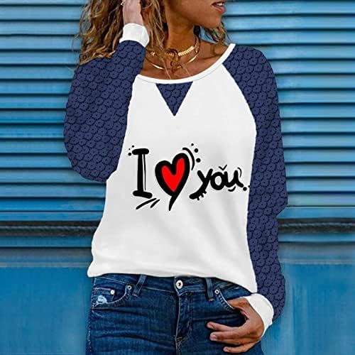 Túdos de túnica dos namorados para adolescentes moda feminina amor tees feminino de manga longa t sunge casual tops