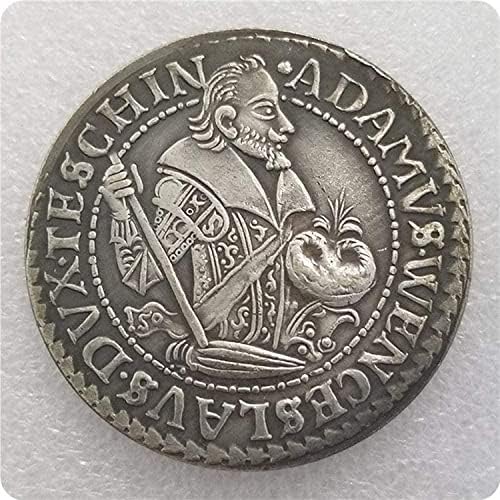 Polônia Silesia Teschen Thaleradam Wenzel 1609 Coinchoin Collection Coin Comemoration