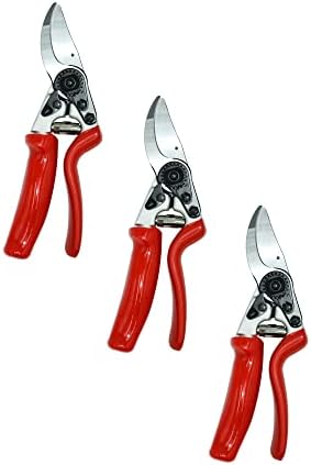 Zenport QZ407-10PK QZ407 PRUNER PROFISSIONAL ROTAÇÃO, 1 CUTO, 8,25 polegadas de comprimento, caixa de 10, vermelho