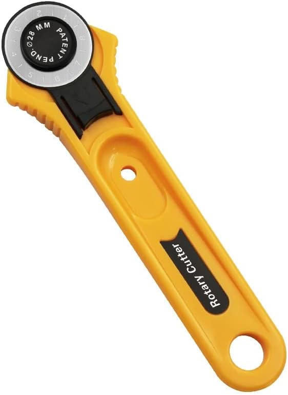 Cuttador rotativo 28mm Circular Blade Roller Rolo de rolos de faca redonda Faca de couro Cutter Cutter Diy Ferramenta de costura -