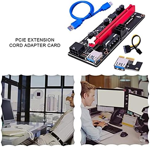 Conectores ver009s PCI -E Riser Card USB 3.0 Cabo PCI Express 1x ~ 16x Adaptador de PCIe SATA 15pin a 6 pinos