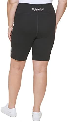 Calvin Klein Performance Womens Plus Fitness Workout Bike Short Black 2x