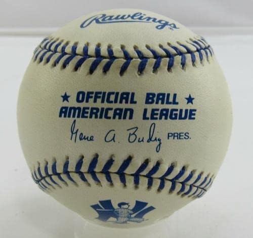 Monte Irvin assinou autógrafo Autograph Rawlings Joe Dimaggio Baseball B109 - Bolalls autografados