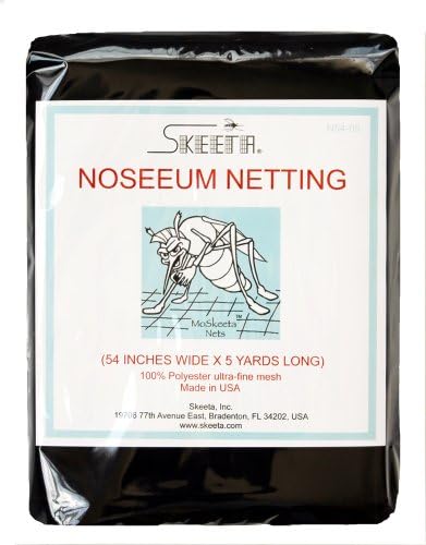 Rede Skeeta No-See-Um 54 Wide x 5 Yards-Black, Modelo: N54-05-1, loja doméstica e ao ar livre