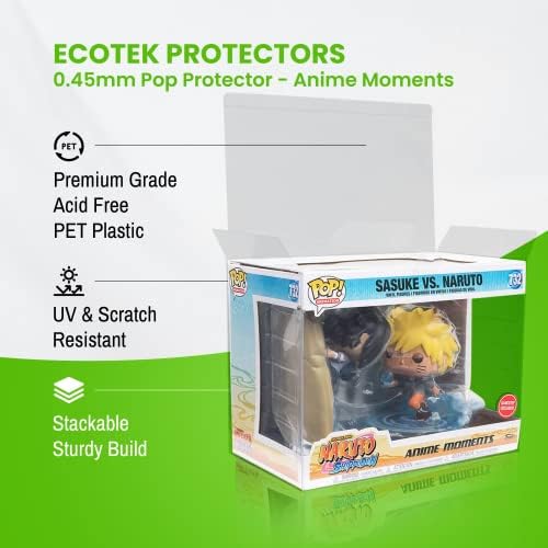 Protetores Ecotek Momentos de Anime Funko Pop Protector com guia de travamento - Cristal