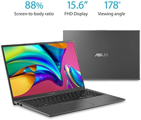 ASUS Vivobook F512 Laptop fino e leve, NanoEdge de 15,6 ”FHD Wideview, CPU AMD R5-3500U, RAM de 8 GB, 256 GB de SSD,