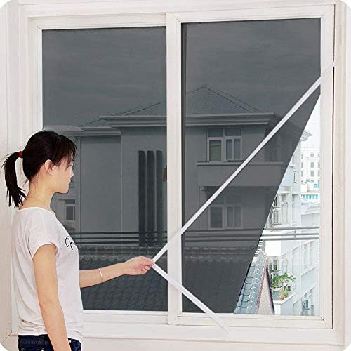 Tela da janela comior, telas de mosquito, substituição de triagem de janela autoadesiva de bricolage, cortina de tela de insetos