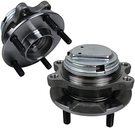 Autoround 513334 Pair Front Wheel Hub and Bearing Assembly Compatible with Nissan 370Z, Infiniti G35, Q50, G37, Q60, QX50, FX35, M35, Q70, QX70, M45, M37, EX35,Q70L, G25, M56, M35h RWD