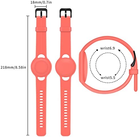 2Pack Airtag relógio Bandas Pulseira de silicone para crianças Casos de proteção de pulseira ajustáveis ​​Cobertão para airtags