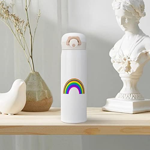 Rainbow LGBT Isolamento Pride Bottle Water Bottle Stainless Ace Astal Isolle Sports Cup para camping de viagens ao ar livre 350ml