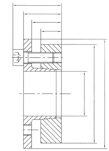 LA8B-35/80 METRIC METRIC METRICA METRICA METRICA METRIC 8B, furo de 35 mm, 80 mm de diâmetro da manga externa, comprimento