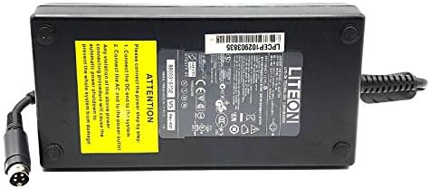 LITEON PA-1181-02 Adaptador CA 19V 9.5a Charger de energia de 4 pinos 180W com cabo de alimentação